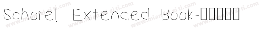 Schorel Extended Book字体转换